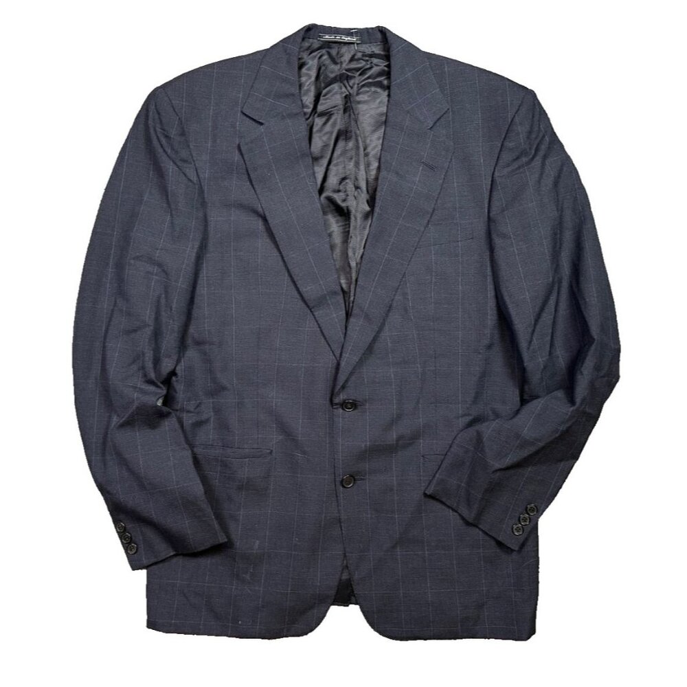 Vintage Chester Barrie Charcoal Pinstripe Blazer Hand-Tailored England Pure Wool